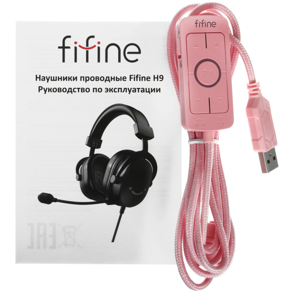 Купить Fifine H9 Gaming Headsets, Pink-9.jpg